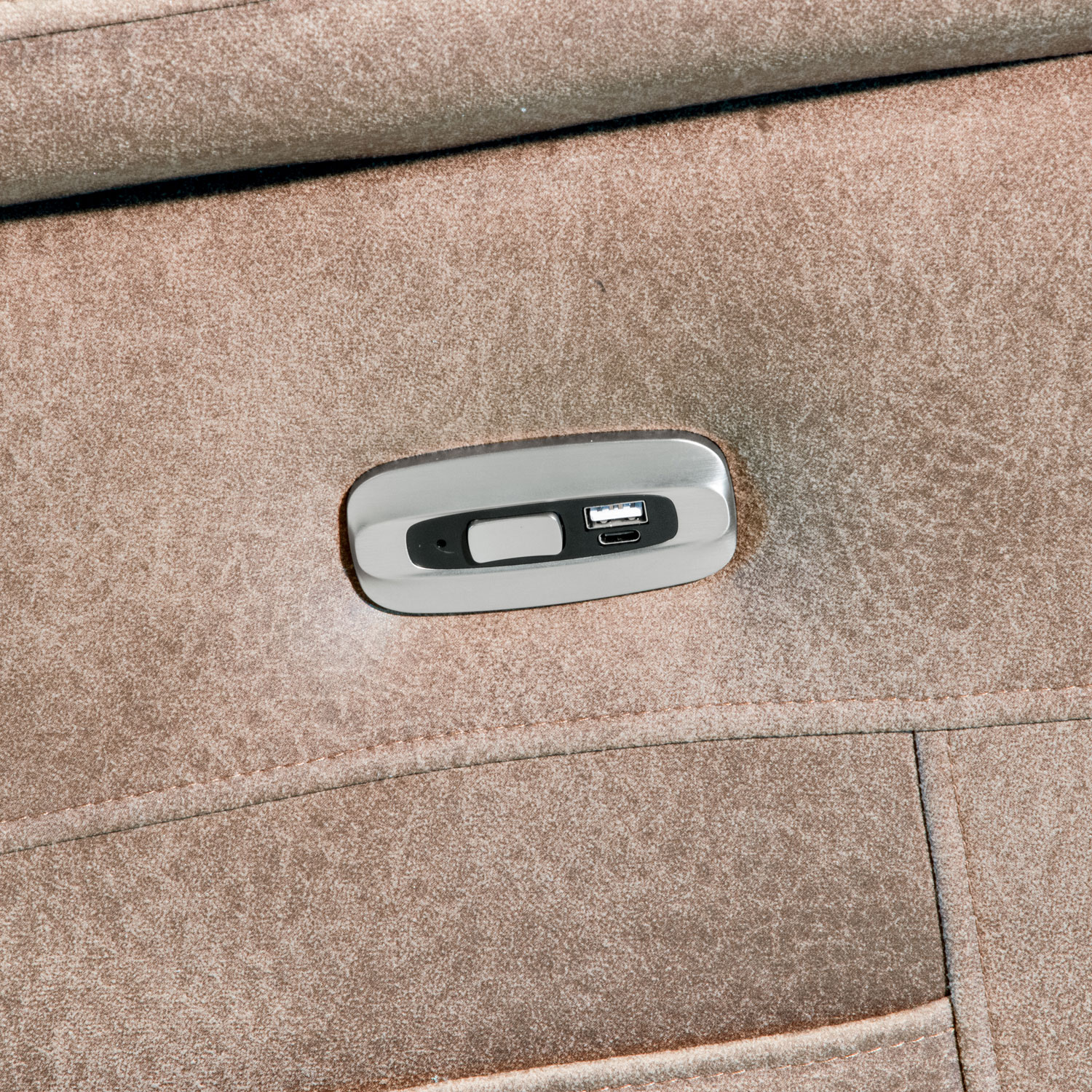 M-seat 56 Plus Elk. Sallanan Dönen USB & Type-C Girişli Baba (TV) Koltuğu - Görsel 6